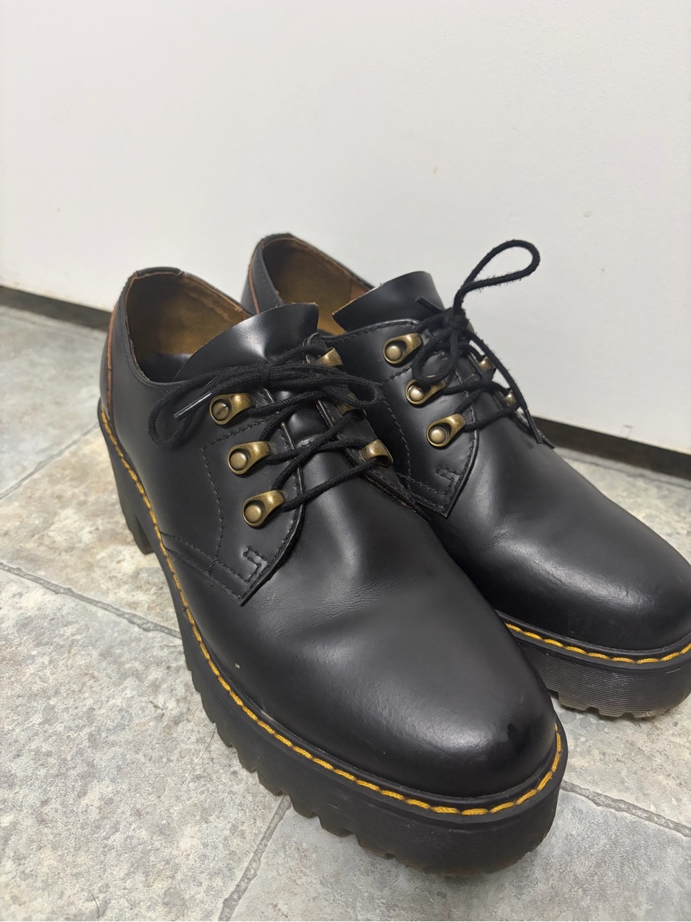 Doc Martens Leona Lo Platform Loafers